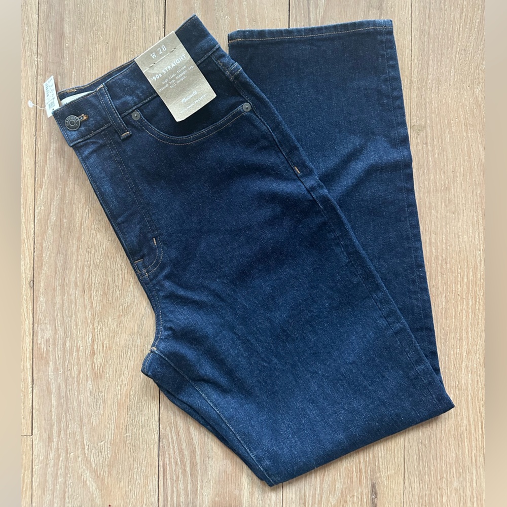 Madewell NWT Indigo 90s Straight-Leg Jeans - Sz 28